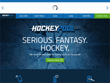 Tablet Screenshot of hockeypool.com